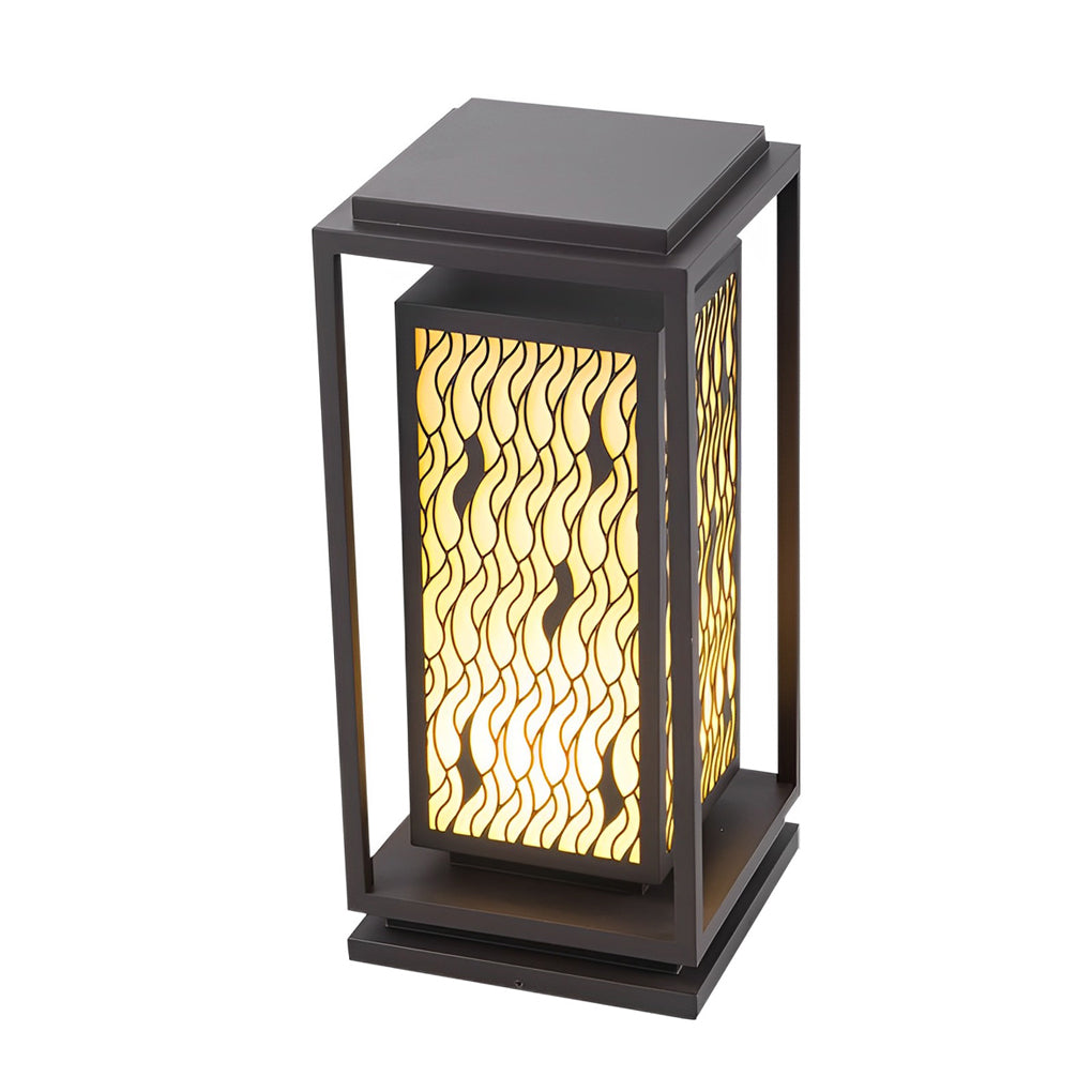 RAVENHALL VINTAGE BLACK LED GARDEN PATH LIGHTS, WATER-RESISTANT RETRO OUTDOOR LAMP