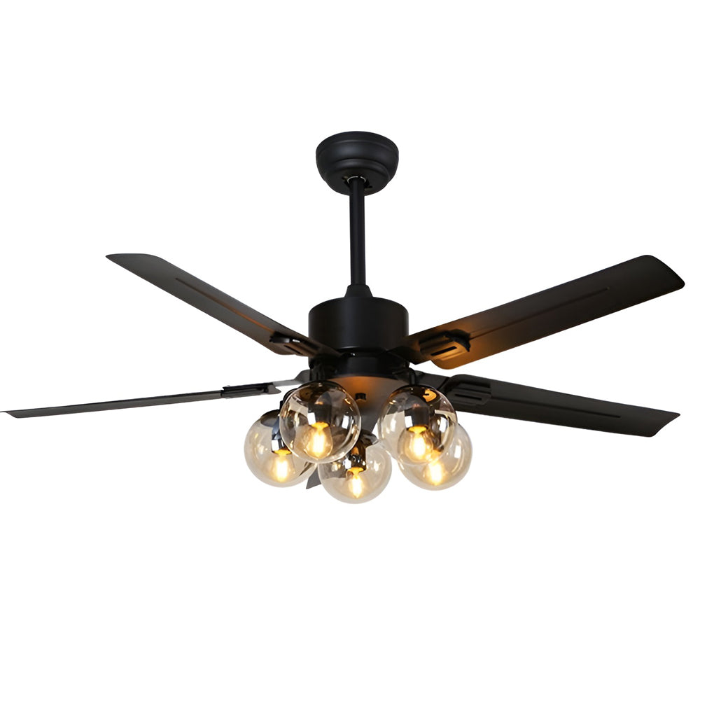 WINDSOR HARMONY 42-INCH CEILING LIGHT FAN WITH REMOTE CONTROL AND FIVE GLEAMING BULBS