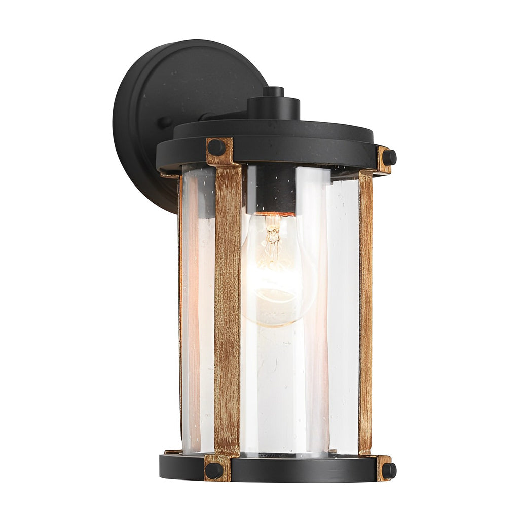 RAVENSCROFT WEATHERED GLASS OUTDOOR WALL LANTERN