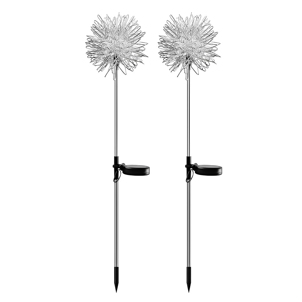 1. **WINSLOW SOLAR FLORA LANTERNS DUO** - A pair of enchanting solar-powered dandelion lights crafted from durable aluminum, perfect for illuminating your garden and lawn with a whimsical glow.

2. **TAVISTOCK GARDEN GLOW ORBS SET** - This dual pack of so