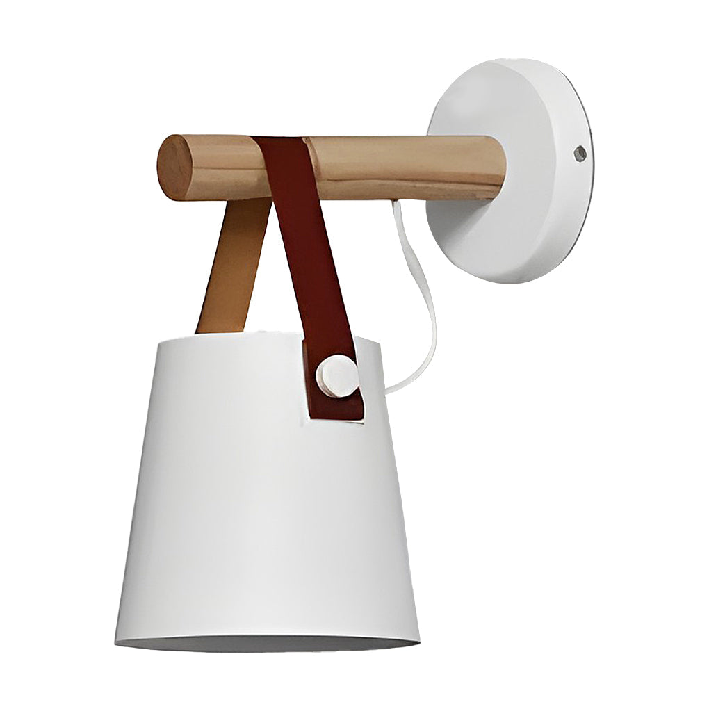 WINTHORPE WOOD AND METAL NORDIC WALL LANTERN
