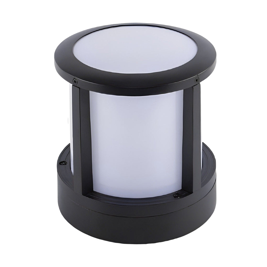 WINTHROP CYLINDRICAL ALUMINUM OUTDOOR LED FENCE LIGHTS WITH WATERPROOF DESIGN
