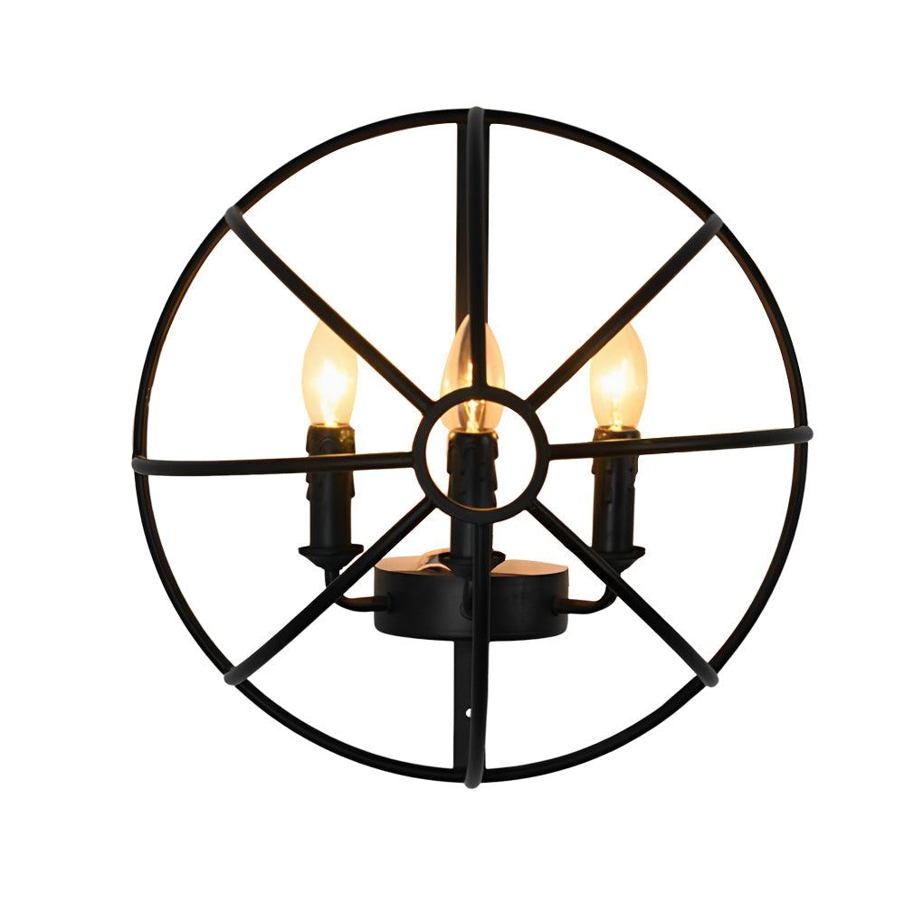 WINDSOR CAST IRON HEMISPHERICAL WALL LANTERN