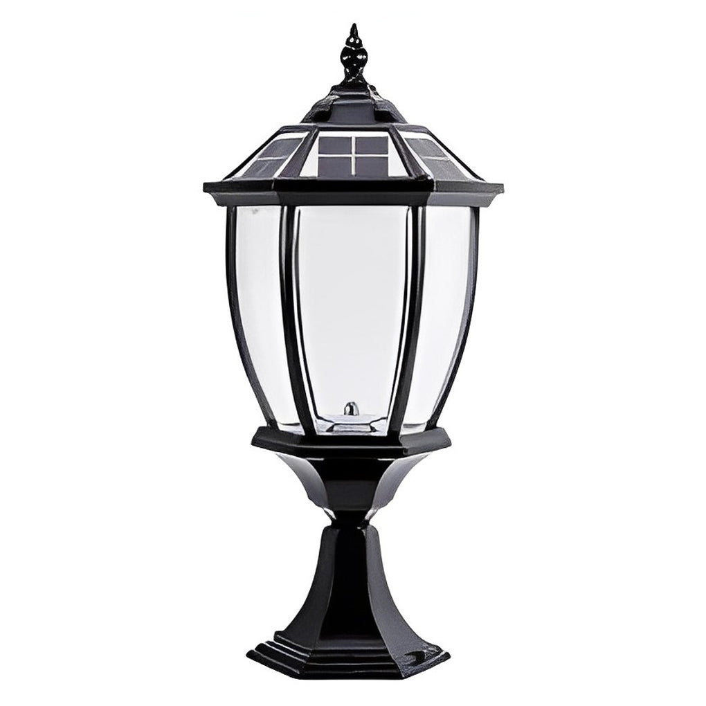 RAVENSCROFT NIGHTSHINE SOLAR FENCE POST LANTERNS WITH REMOTE CONTROL