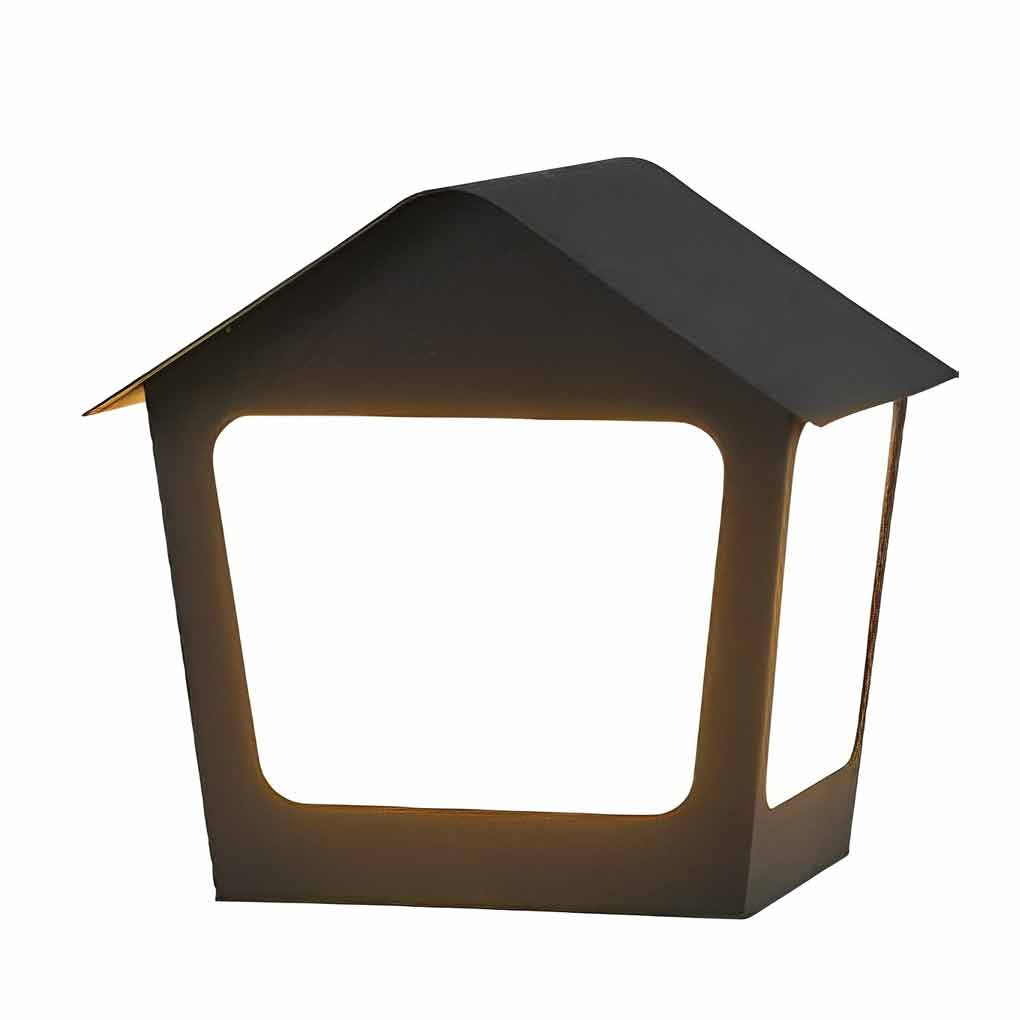 WINDSOR COTTAGE SOLAR PILLAR LIGHTING WITH WATERPROOF DESIGN