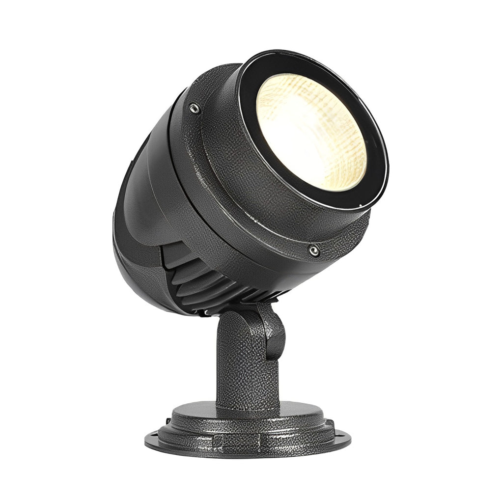 WINDSOR CIRCLE OUTDOOR LUMINAIRE, WATER-RESISTANT ADJUSTABLE SPOTLIGHT FOR LANDSCAPING