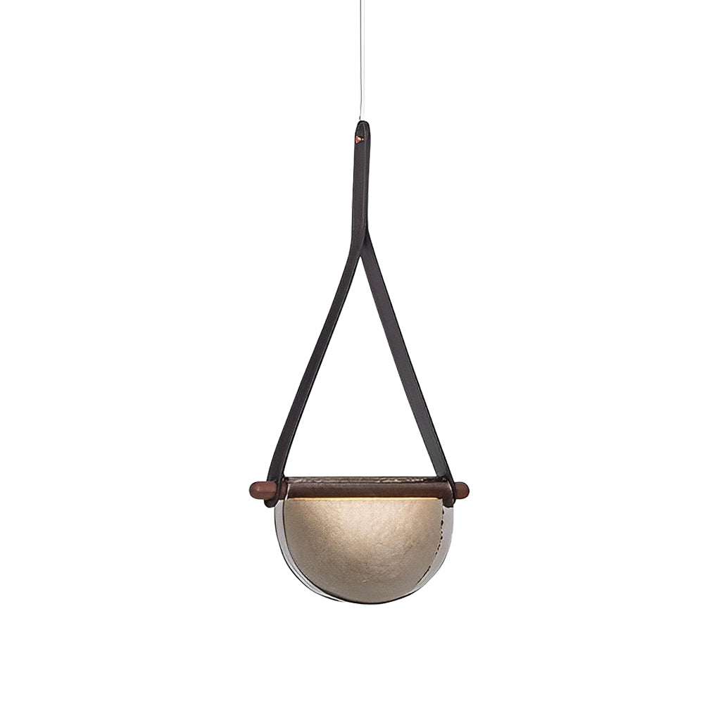 VANDERBILT SEMICIRCULAR GLASS RIBBON CHANDELIER
