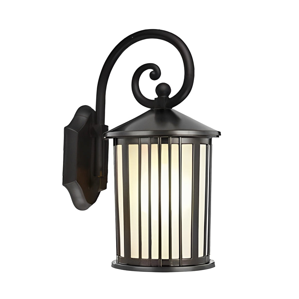 WINTHROP STRIPED GLASS ALUMINUM OUTDOOR WALL SCONCE
