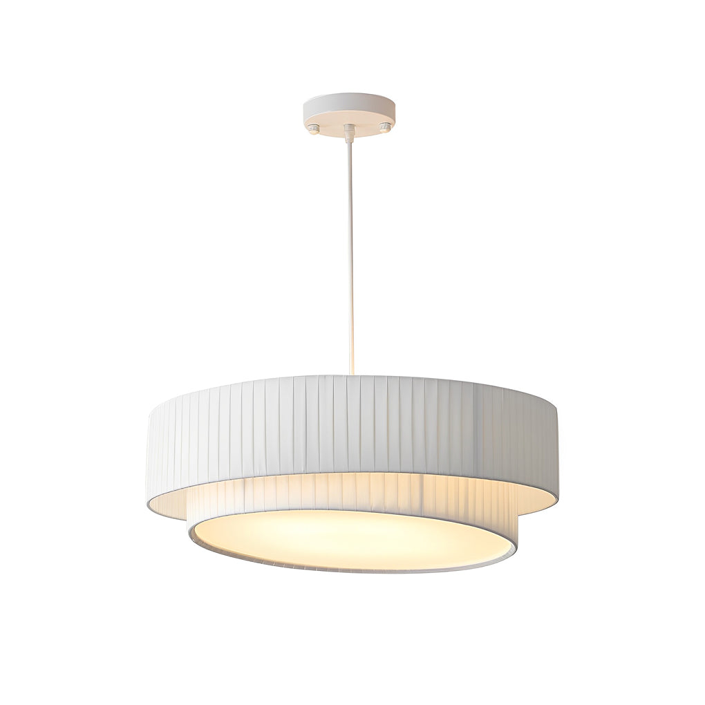 WHITBY TWIN-LAYER DRUM PLEAT CHANDELIER