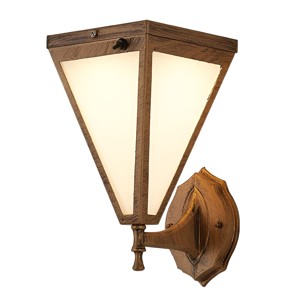 WINDSOR SOLAR-POWERED TAPERED OUTDOOR WALL LANTERN