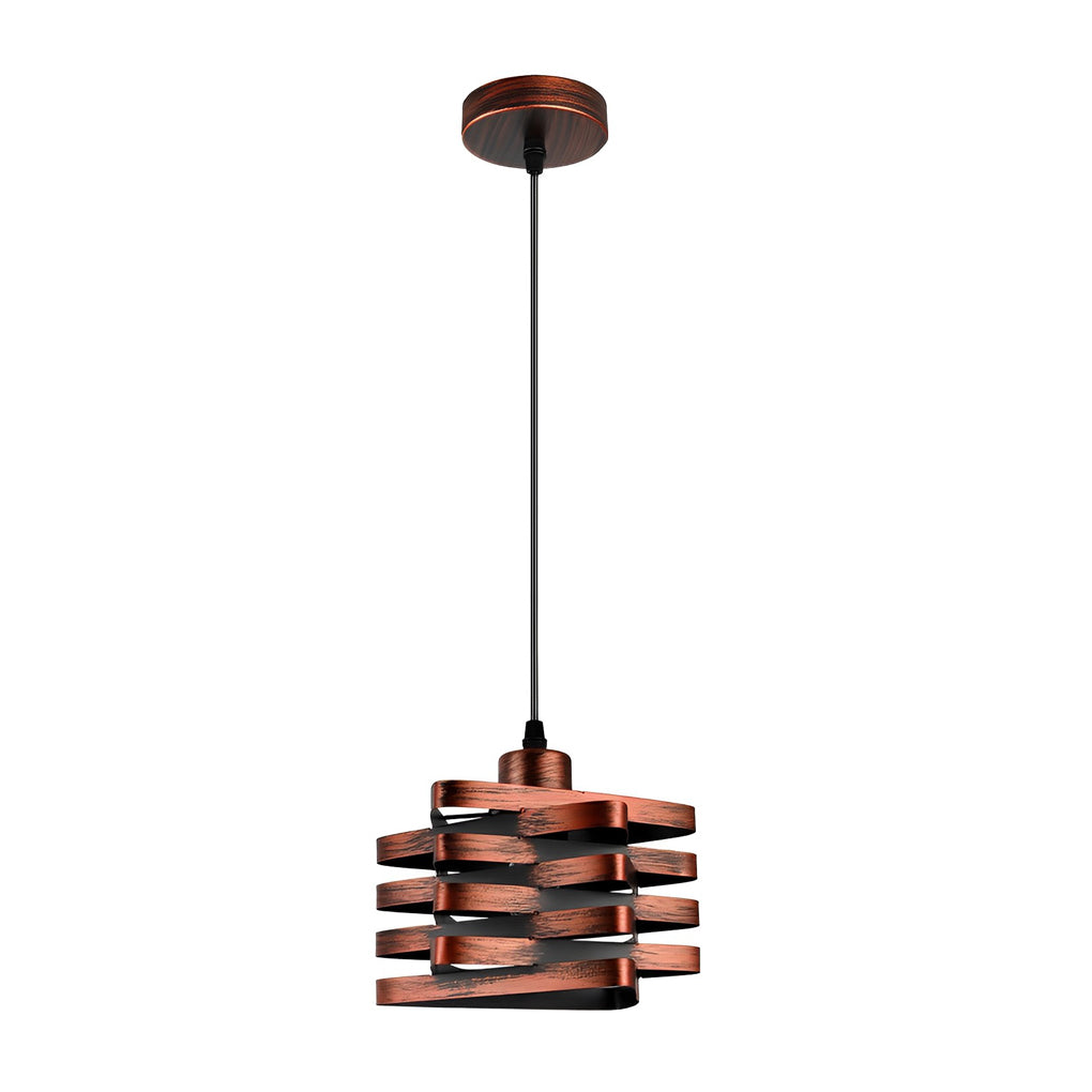 BRAMBLETON WOVEN IRON HANGING LANTERN
