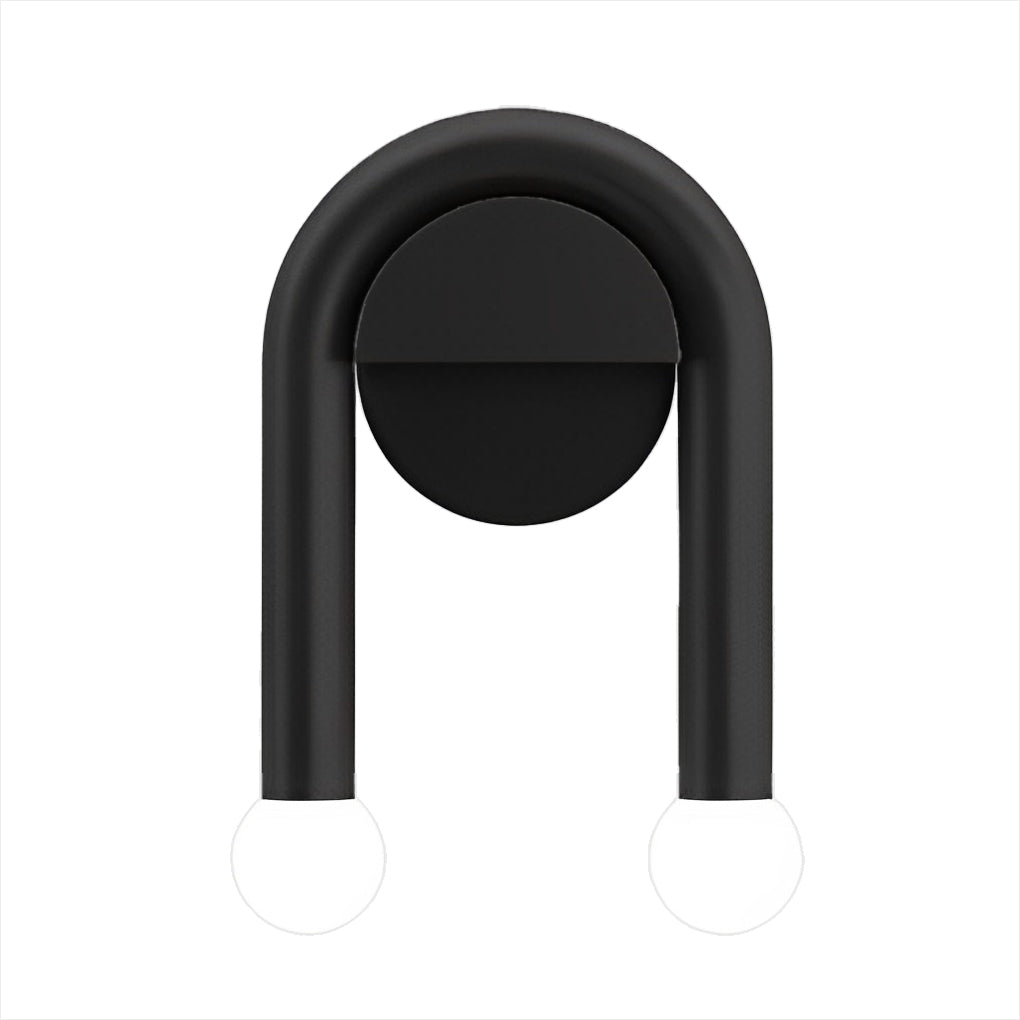 FENWICK TWIN BLACK NORDIC WALL SCONCE