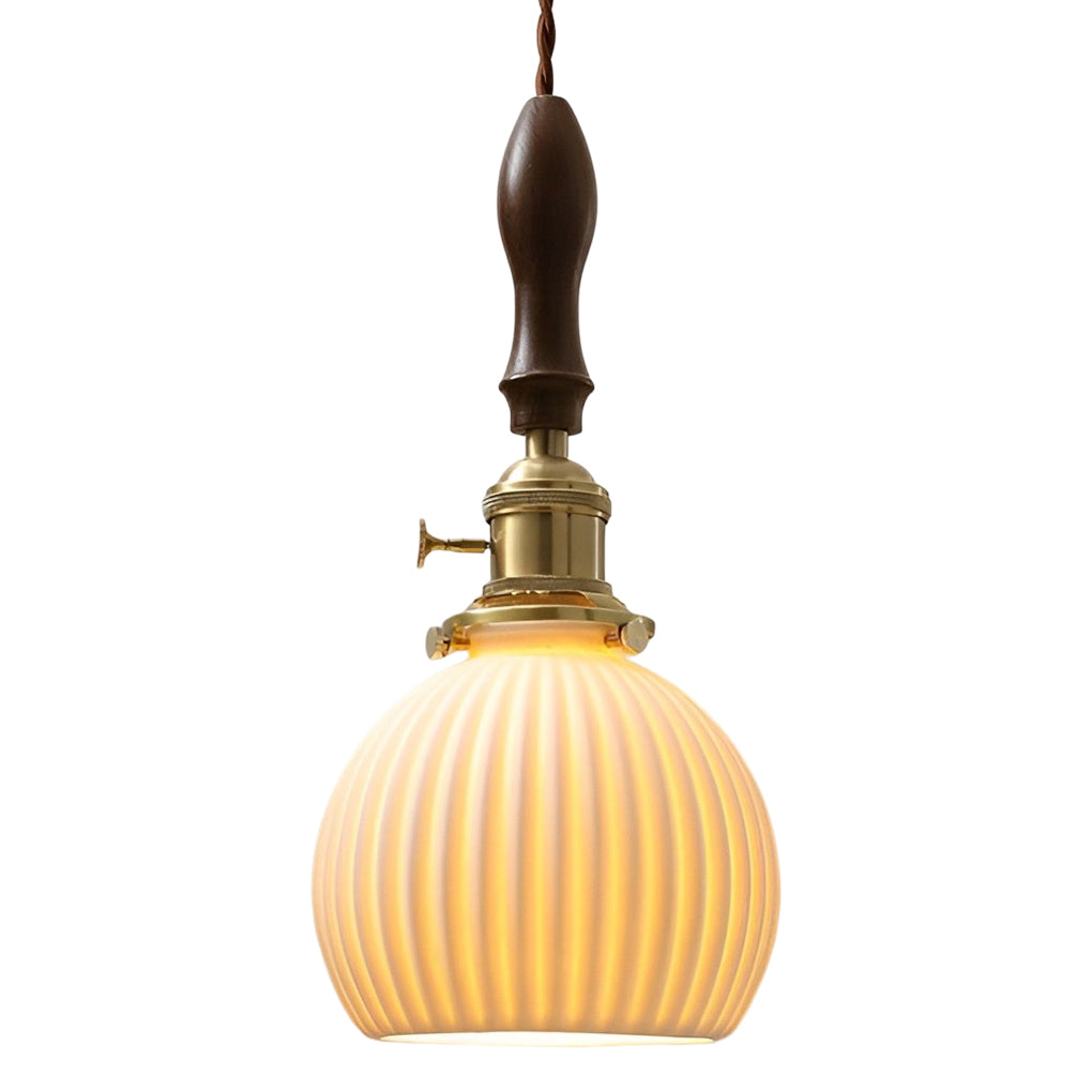 WINTHROP COPPER-ACCENTED CERAMIC PENDANT LIGHTING