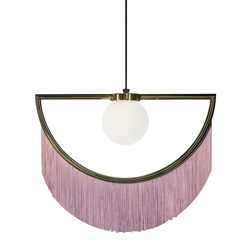 FLORENCE ROSE TASSELED LED PENDANT LIGHT