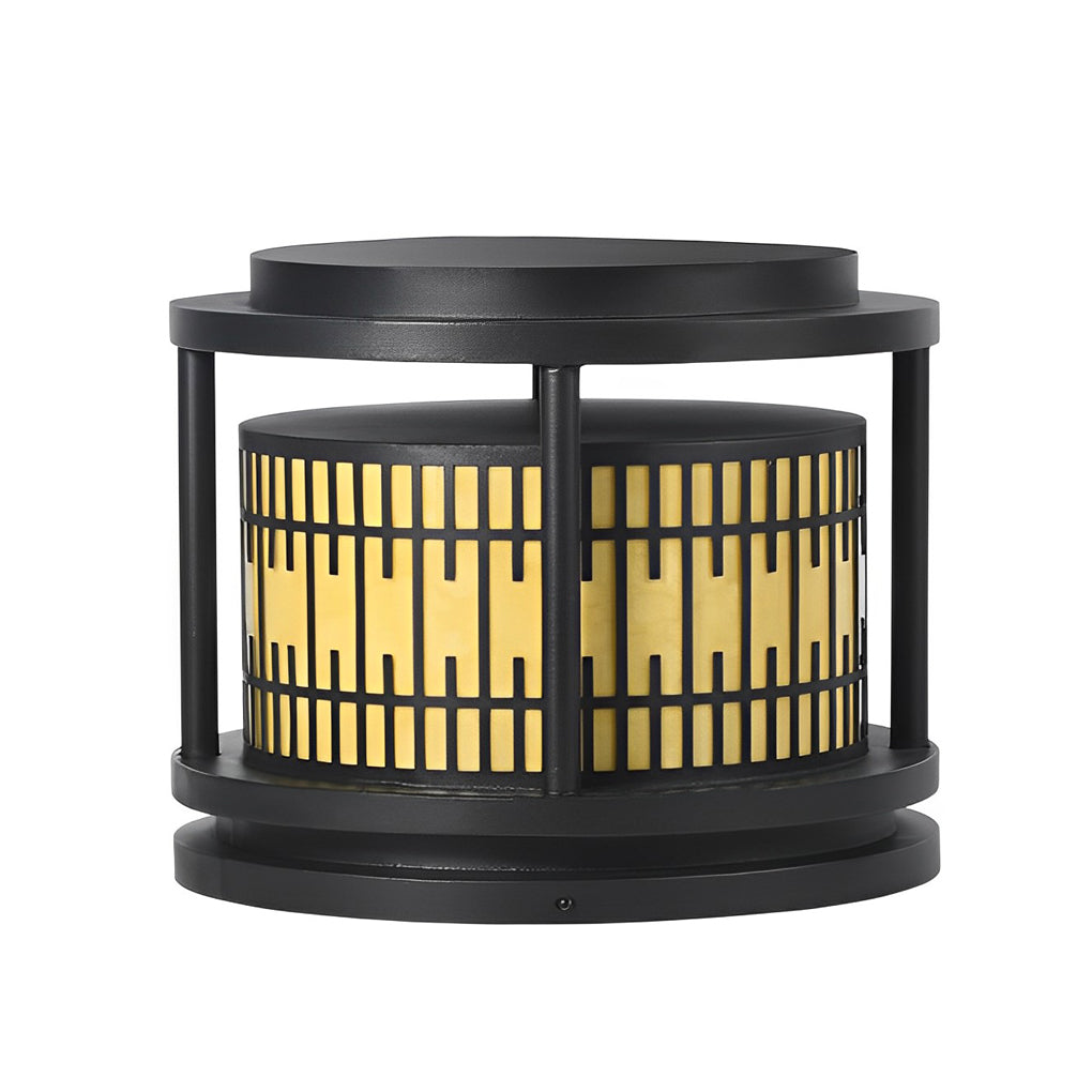 WINTHORPE CIRCULAR VINTAGE-STYLE SOLAR POST LIGHTS