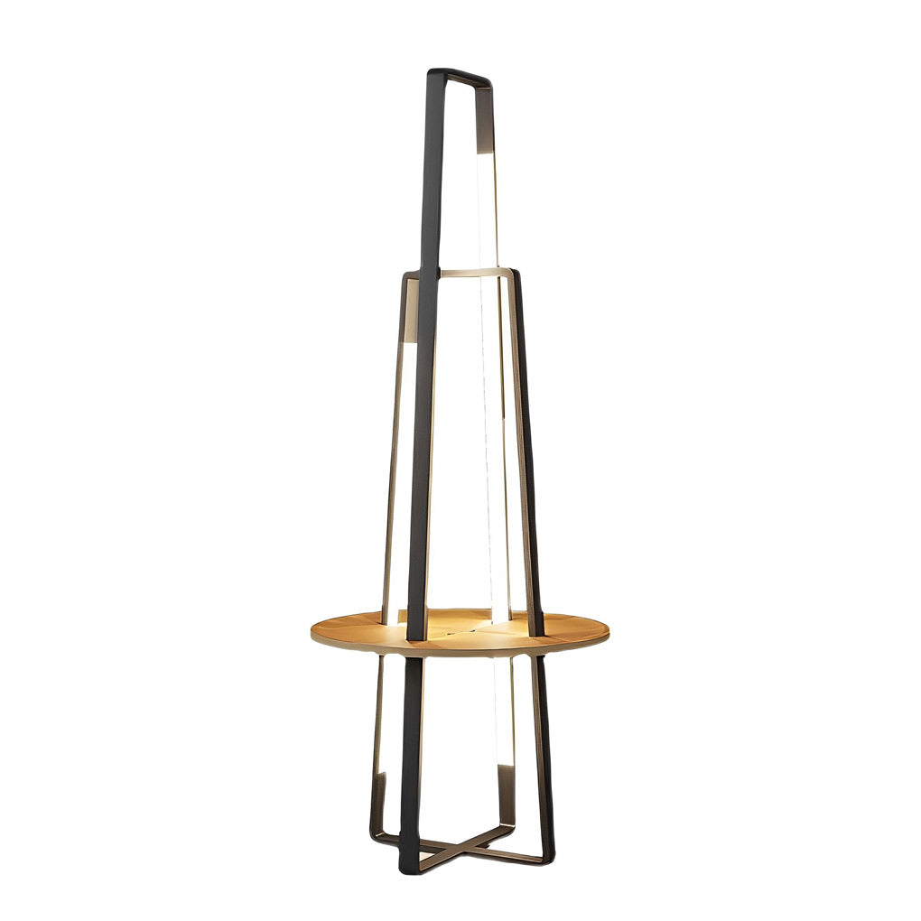 WINTHROP MODERN METAL LED TRAY FLOOR LAMP FOR LIVING SPACE