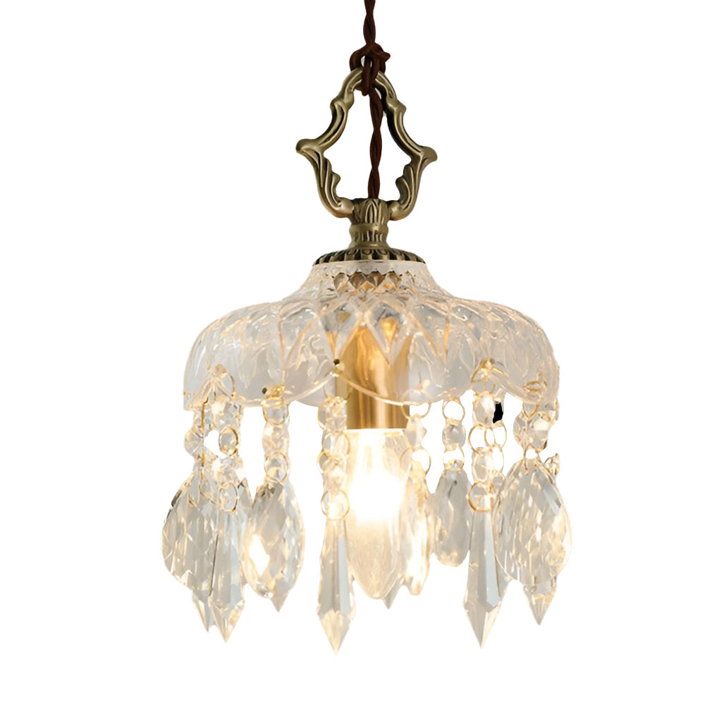 WINTHORPE CRYSTAL GLOBE HANGING LANTERN