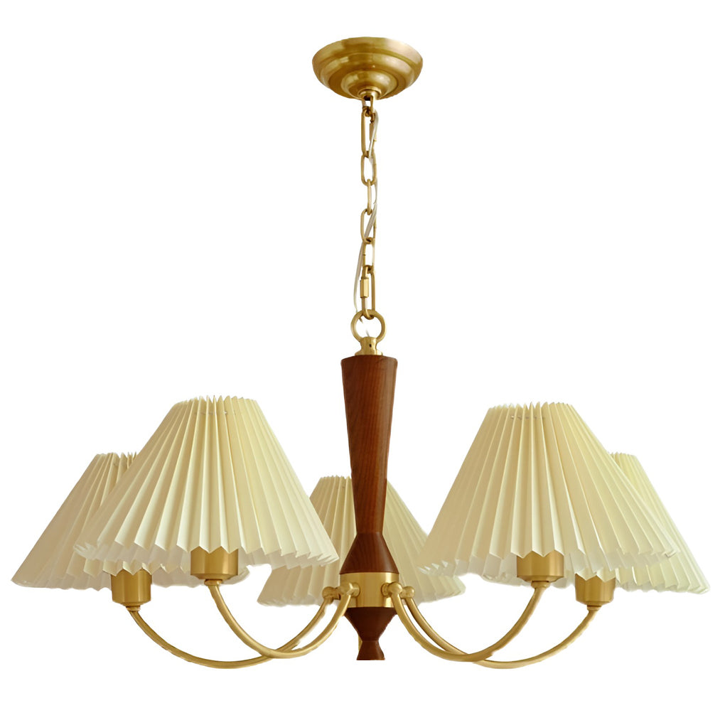 BRAMBLETON TRIPLE GATHERED LAMP SHADE CHANDELIER WITH 12W LED