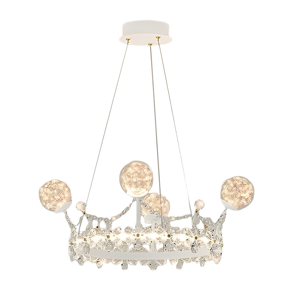 ANASTASIA CRYSTAL FLORAL CHANDELIER WITH GRADUATED DIMMING