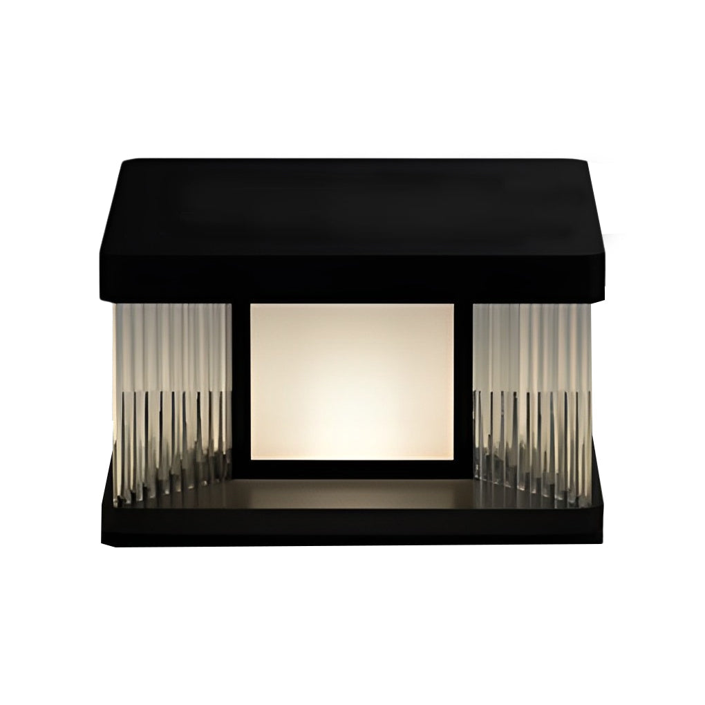 WINDSOR SOLAR-POWERED FENCE POST LUMINAIRE WITH ACRYLIC GLOW