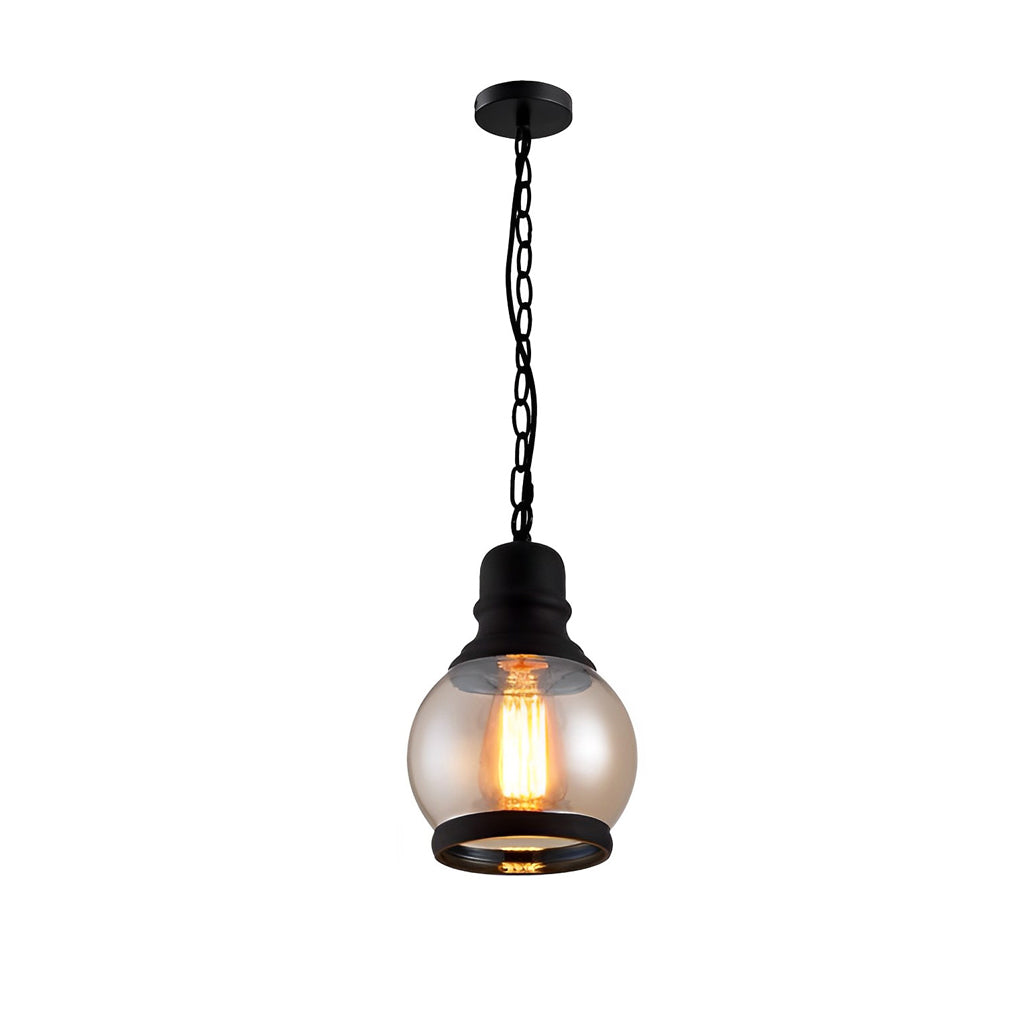 CHARLESTON AMBER LANTERN CHANDELIER