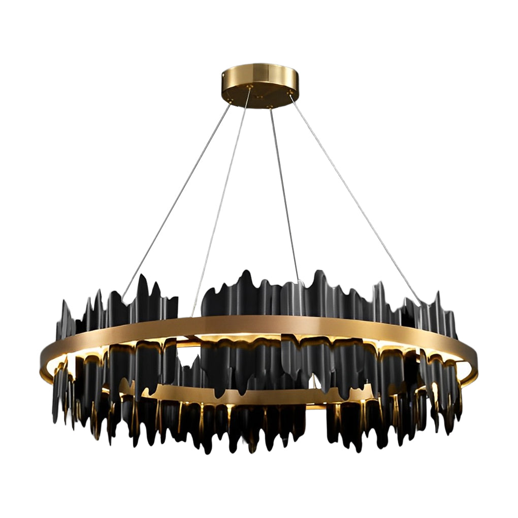 RAVENHURST METAL CIRCLE DIMMING CHANDELIER