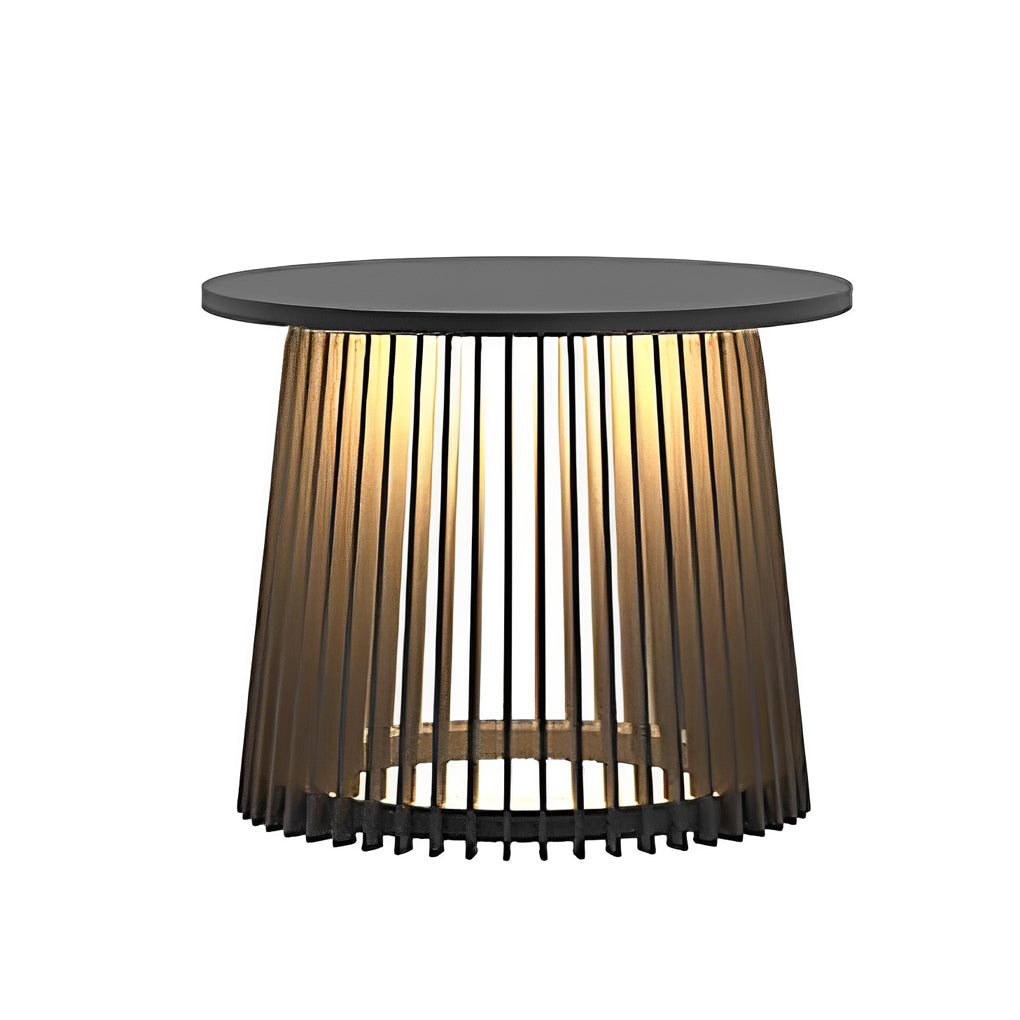 RAVENWOOD SOLAR GLOW CAGE LANTERN WITH 16-CHROMATIC LIGHTING