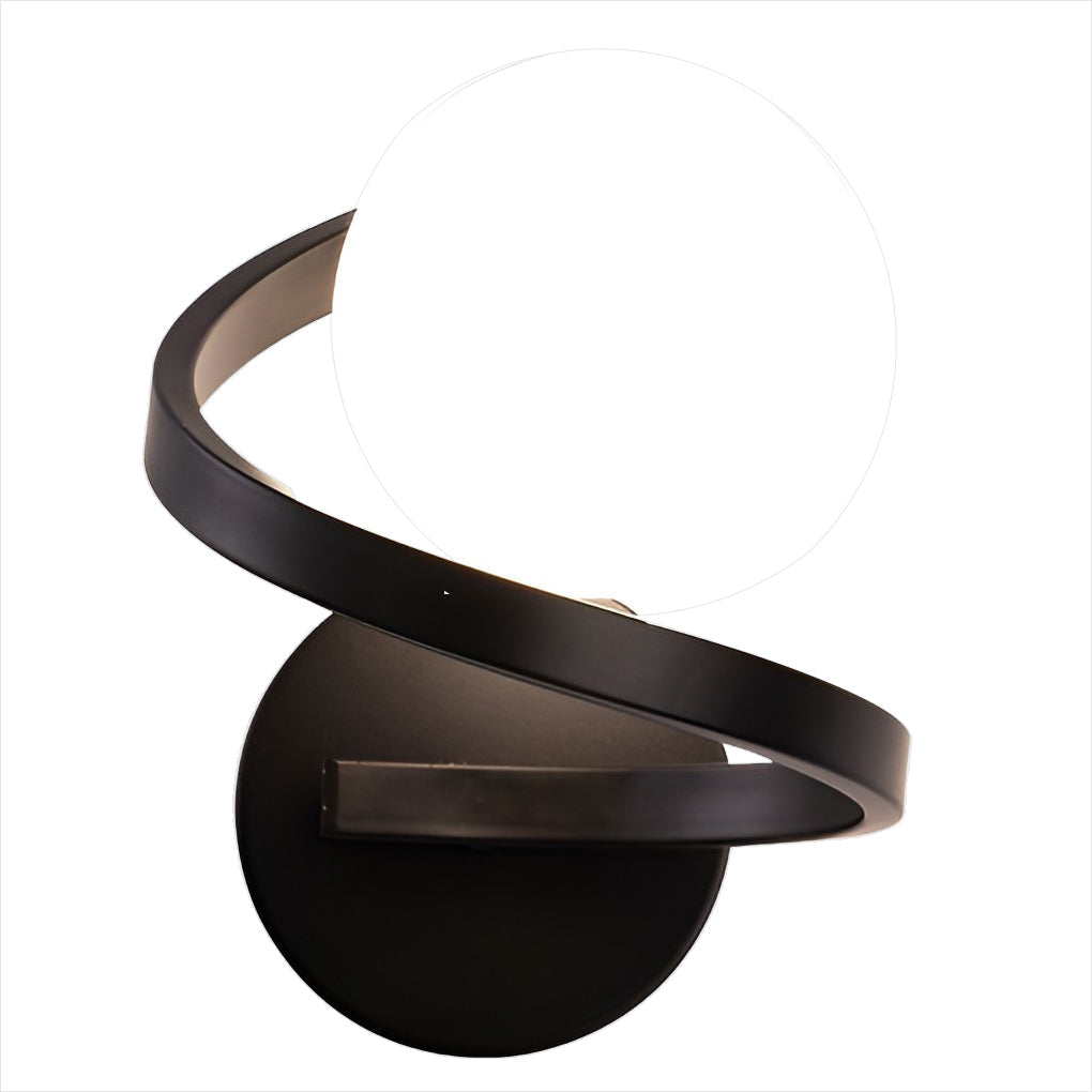 WINTHORPE CURVATURE METAL LED WALL LANTERN