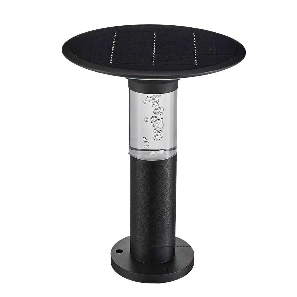 WINDSOR GLOW CIRCULAR PATHWAY LANTERN WITH BUBBLE ACCENTS AND DIRECTED LIGHTING