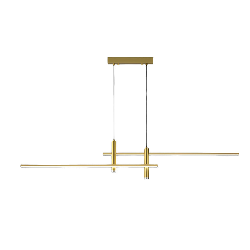RAVENSCROFT MODERN LED TRILINE CHANDELIER WITH DYNAMIC DIMMING
