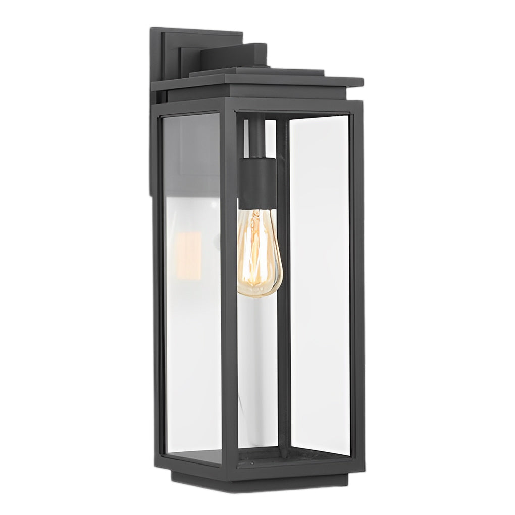 RAVENHURST RECTANGULAR GLASS OUTDOOR WALL SCONCE