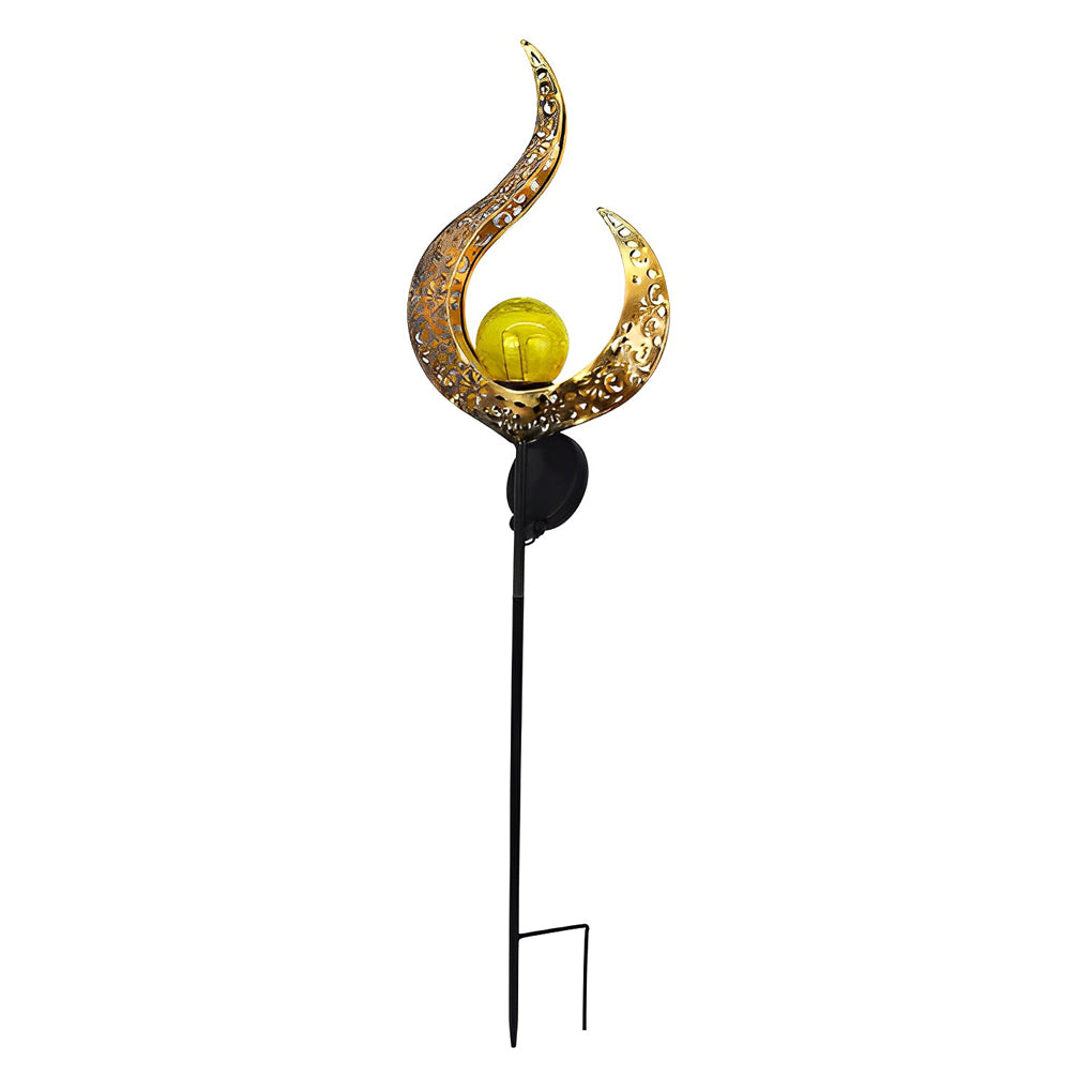 ASTRAL EMBER SOLAR GARDEN LANTERN WITH CELESTIAL PROJECTION