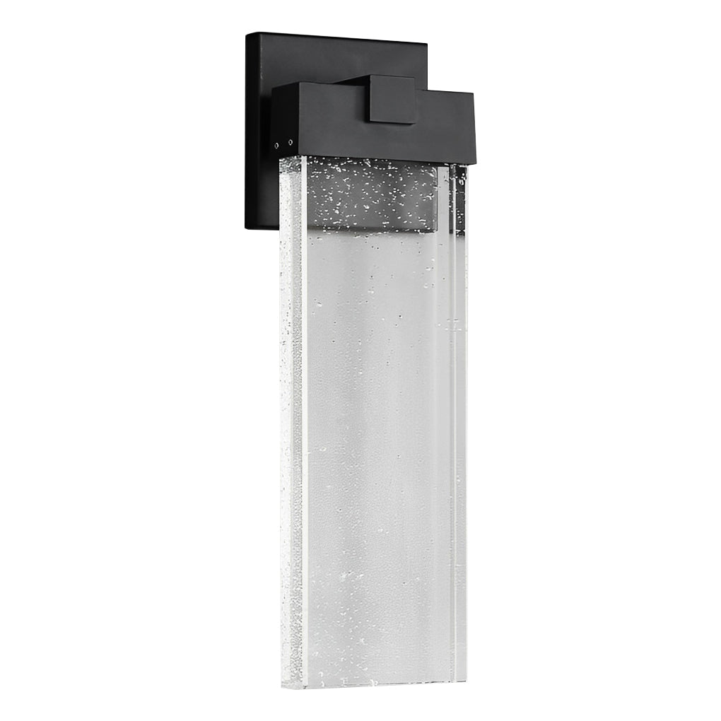 WINDSOR RECTANGULAR BUBBLE CRYSTAL OUTDOOR WALL SCONCE