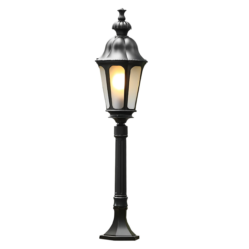 BLACKWATER GARDEN LANTERN POST WITH LED ILLUMINATION