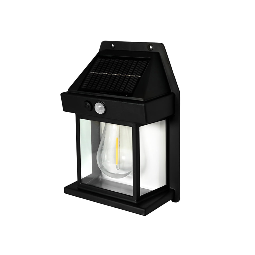 WINDSOR GLOW SOLAR WALL LANTERN WITH MOTION DETECTION