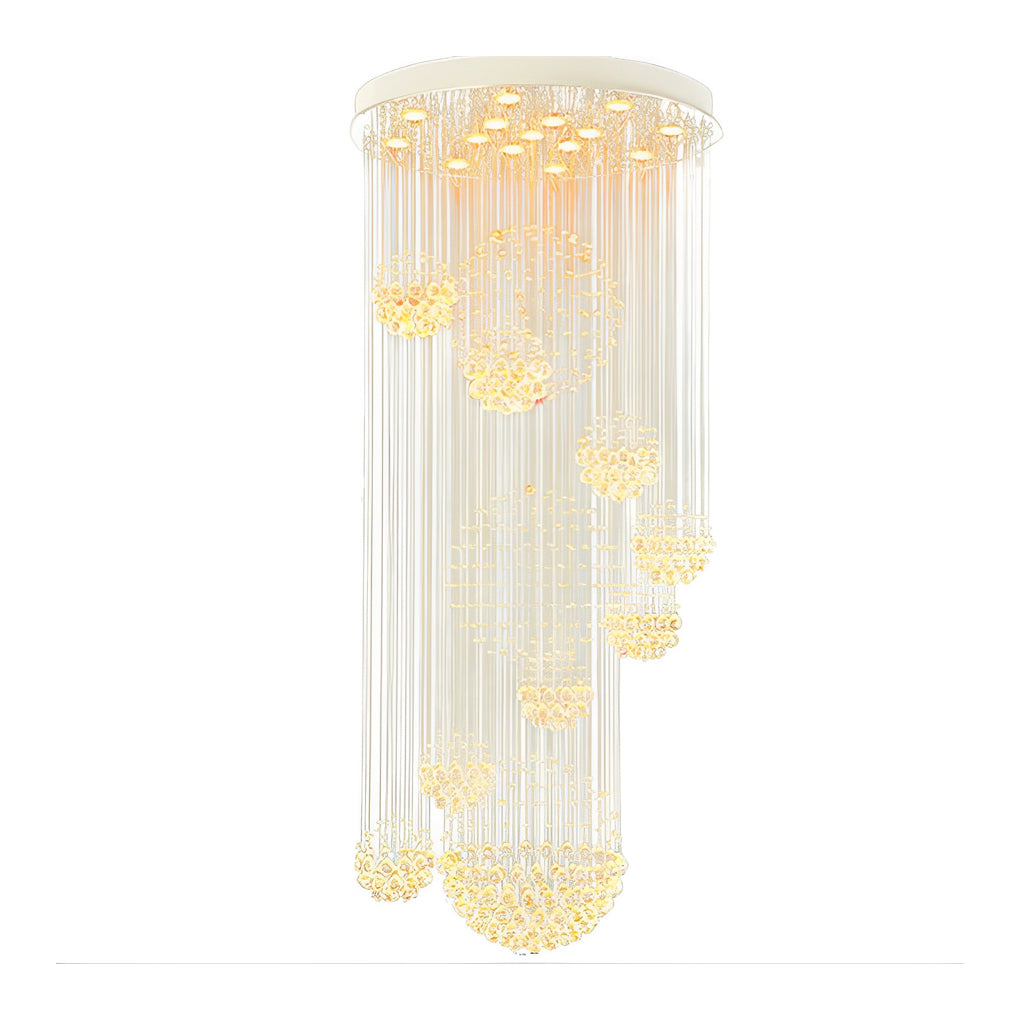CAMBRIDGE CRYSTAL SPIRAL LED STAIRCASE LUMINAIRE