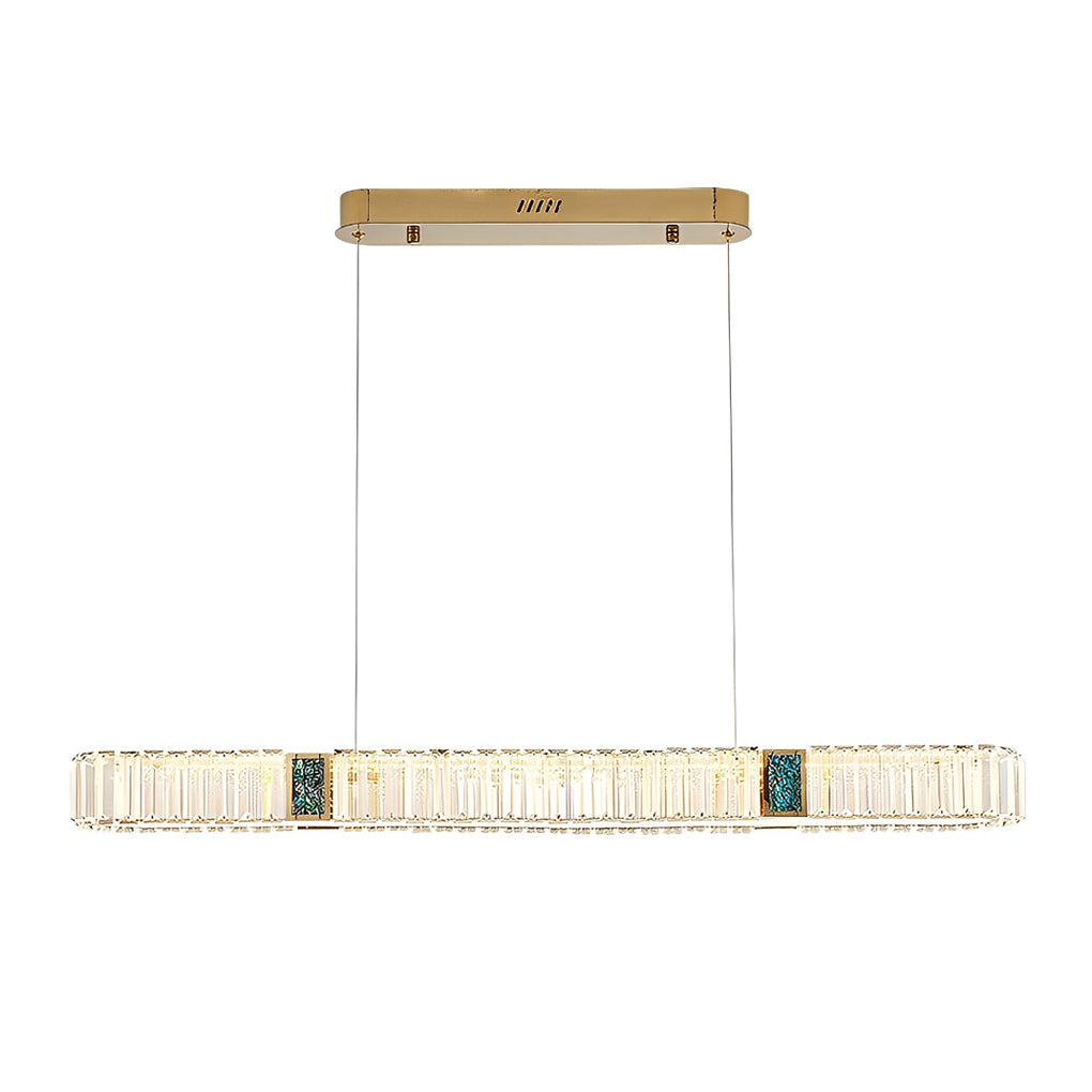 WINTERBOURNE GOLDEN OVAL CRYSTAL CEILING LANTERN