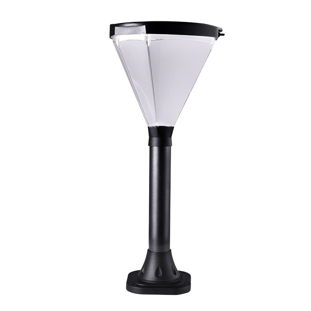WINDSOR SOLAR TAPERED GLOW PATH LANTERN - Contemporary LED Outdoor Illumination