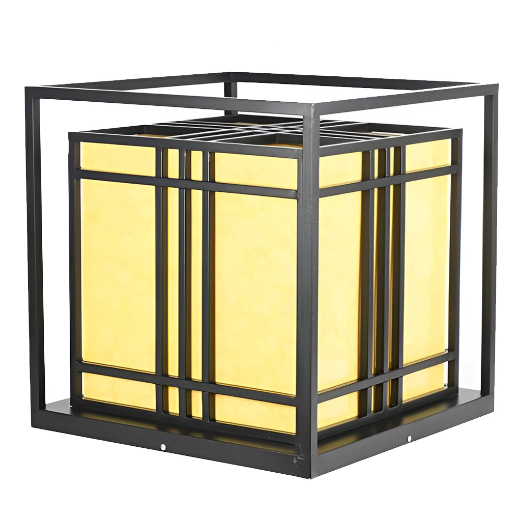 WINDSOR BLACK SQUARE LED OUTDOOR POST LIGHTS WITH WATERPROOF DESIGN