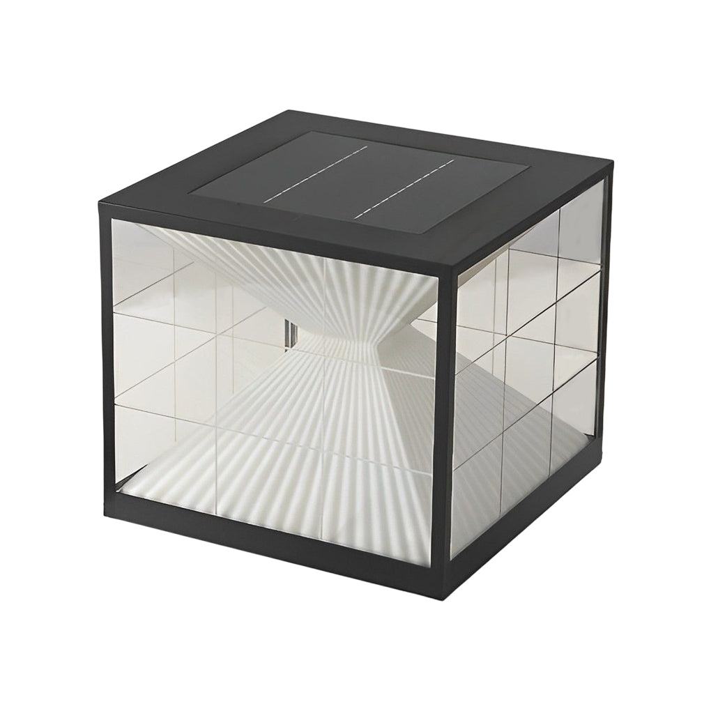 WINDSOR SOLAR GLOW SQUARE HOURGLASS FENCE LANTERNS