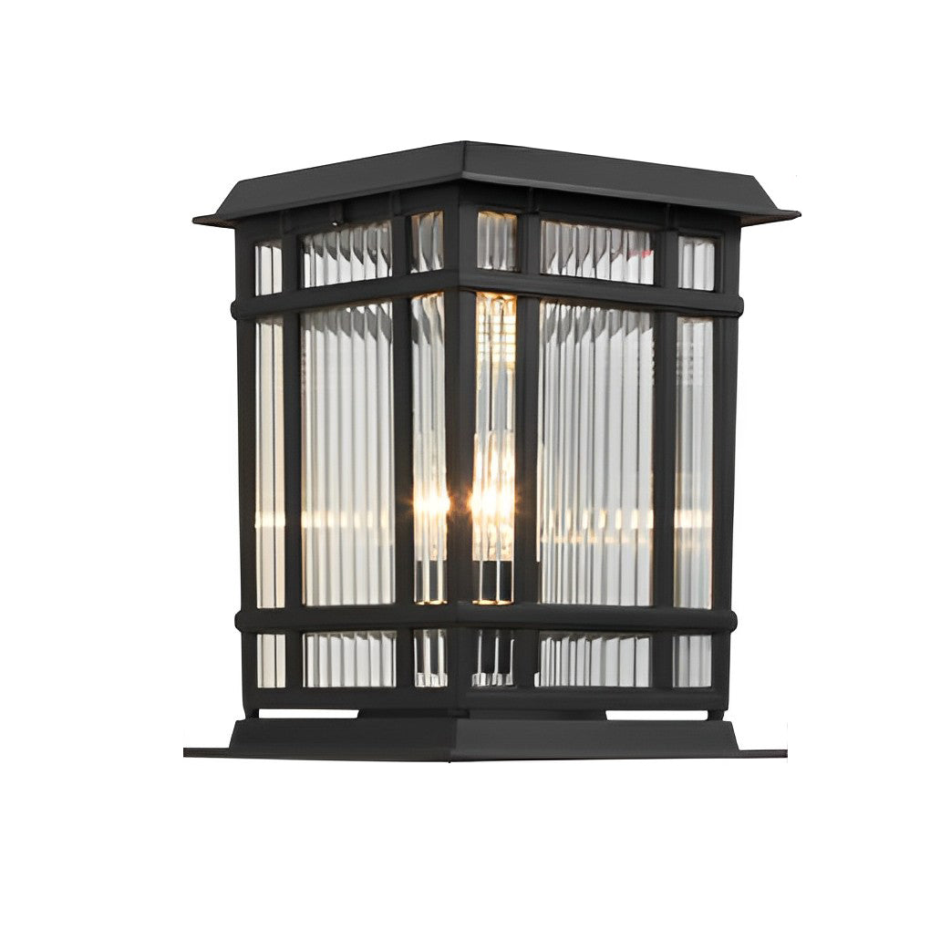 WINTERBOURNE SOLAR-POWERED OBSIDIAN FENCE LIGHTING