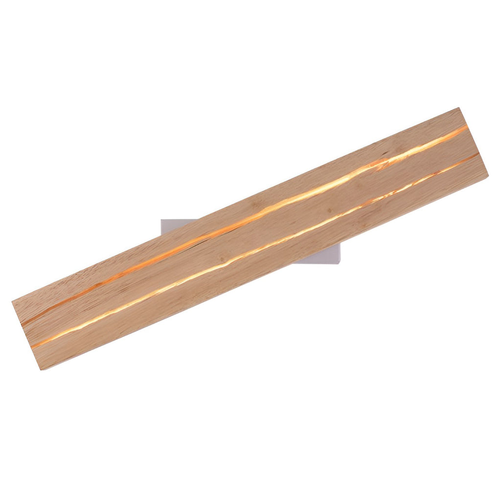 WINCHESTER RECTANGULAR WOODEN TRIO DIMMER WALL SCONCE
