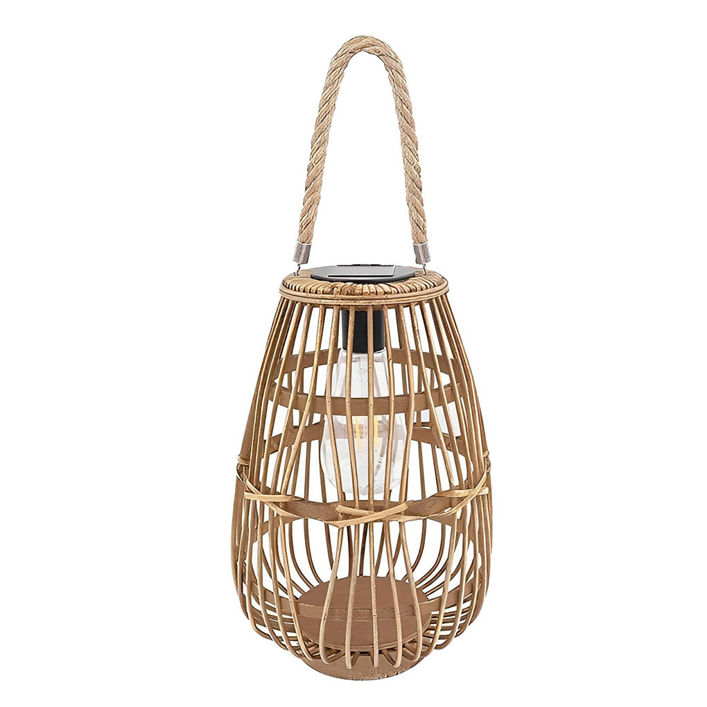 WINDSOR RATTAN SOLAR GLOW LANTERN