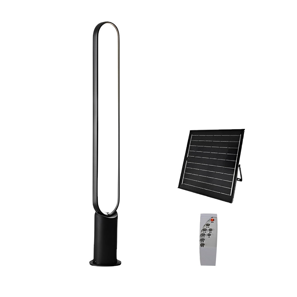 WINCHESTER SLIMLINE SOLAR PATH LIGHTS IN BLACK ALUMINUM, WEATHER-RESISTANT