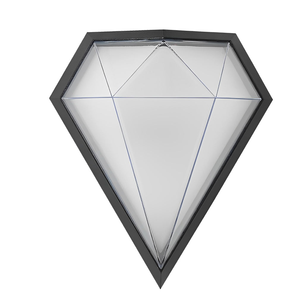RAVENSCROFT MODERN GEOMETRIC BLACK LED OUTDOOR SCONCE