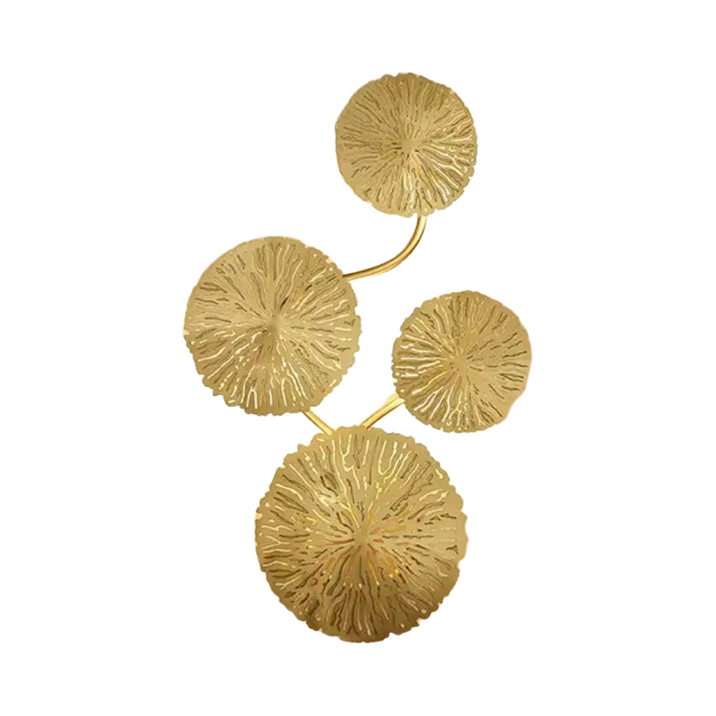 WINTHORPE STAINLESS STEEL LOTUS LEAF WALL SCONCE