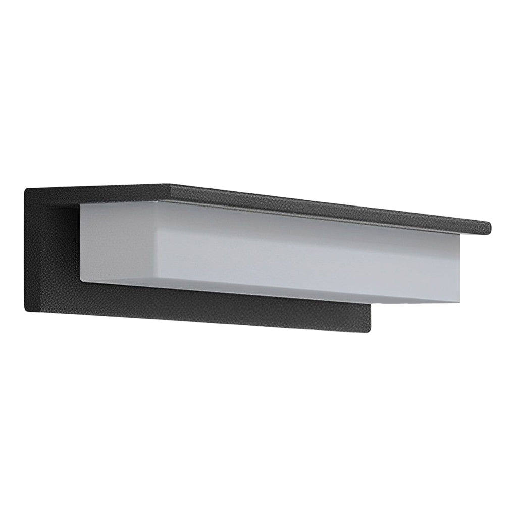 WINTHROP SOLAR-POWERED RECTANGULAR WALL SCONCE WITH WATER-RESISTANT DESIGN