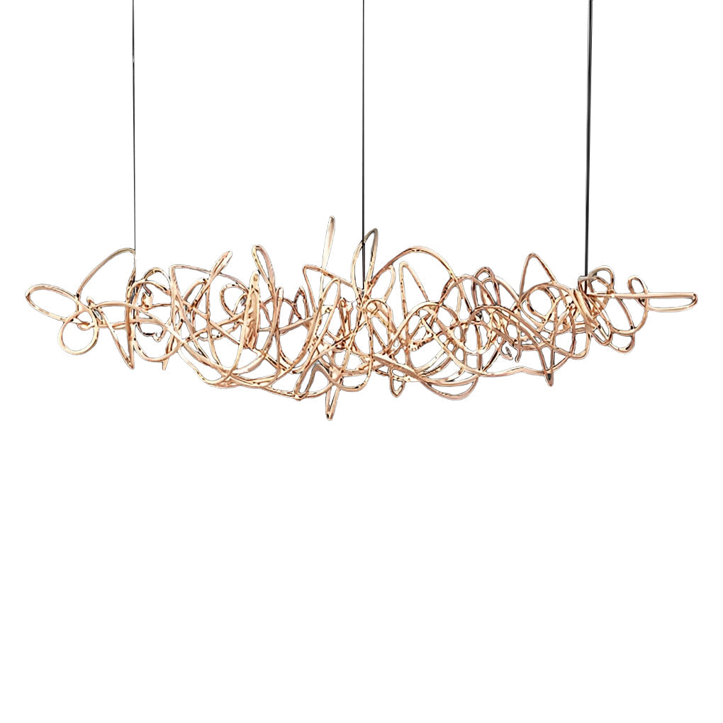WINTHORPE GEOMETRIC GLASS LED CHANDELIER