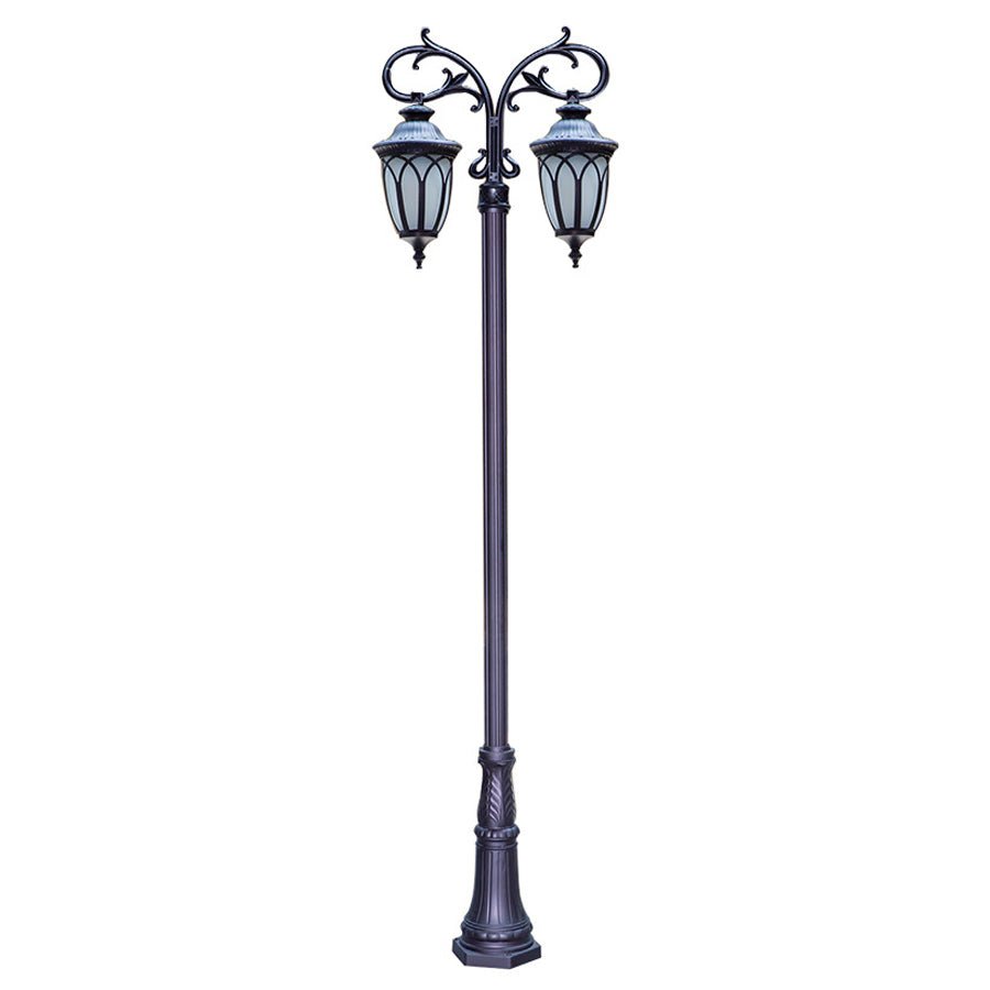 WINDSOR DUAL HEAD 118'' ALUMINUM RAINPROOF LED STREET LANTERN