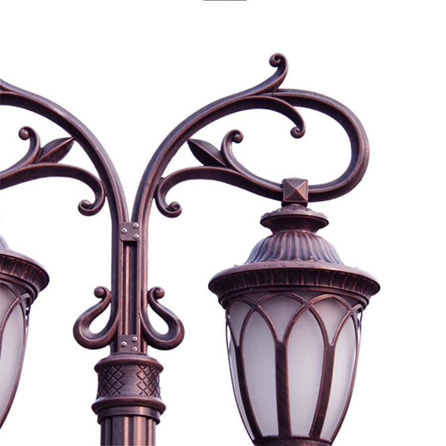 WINDSOR DUAL HEAD 118'' ALUMINUM RAINPROOF LED STREET LANTERN